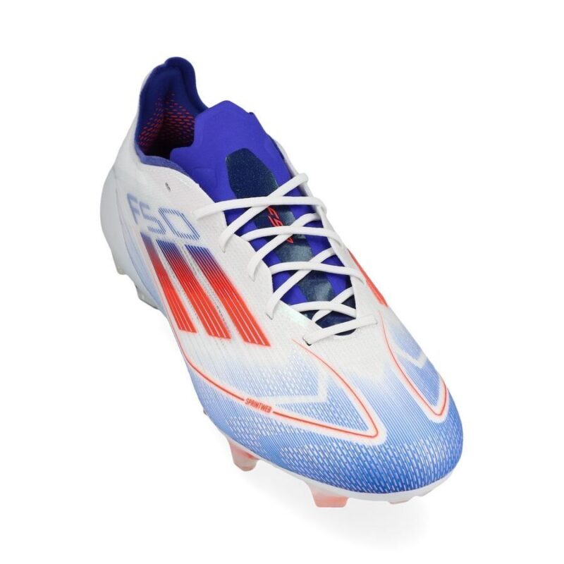 F50 Adidas Elite FG - (Footwear White/Solar Red/Lucid Blue) - Image 5