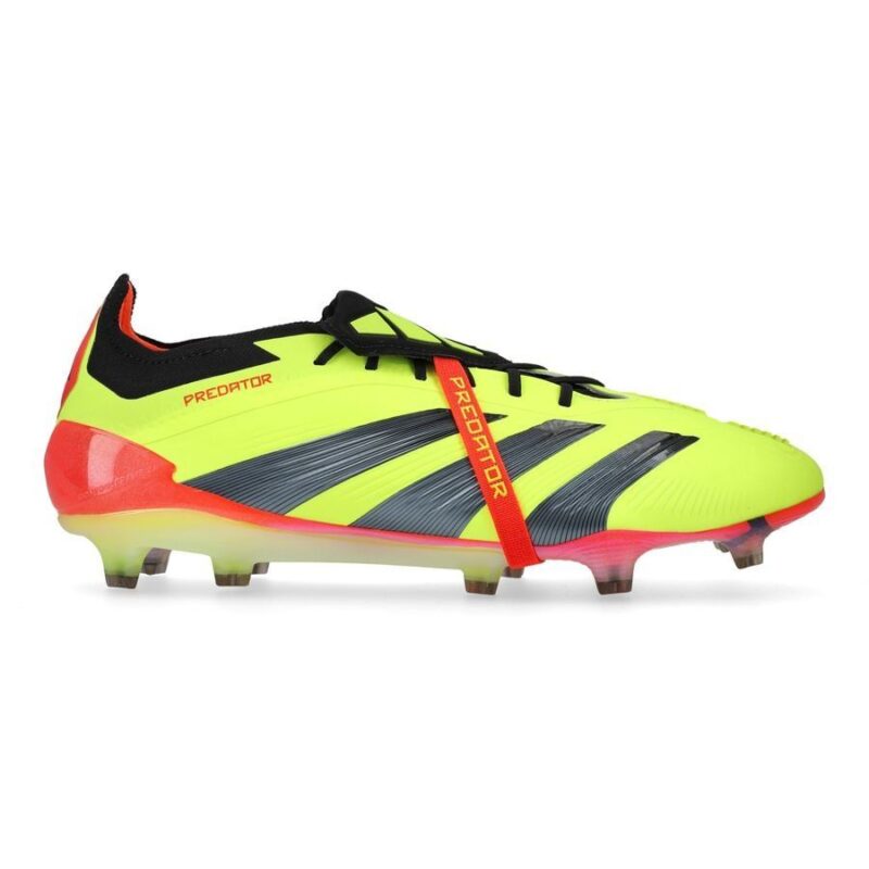 Predator Adidas Elite Fold-over Tongue FG Energy Citrus - Solar Yellow/Core Black/Solar Red - Image 2