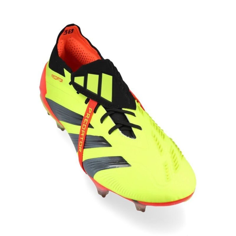 Predator Adidas Elite Fold-over Tongue FG Energy Citrus - Solar Yellow/Core Black/Solar Red - Image 3